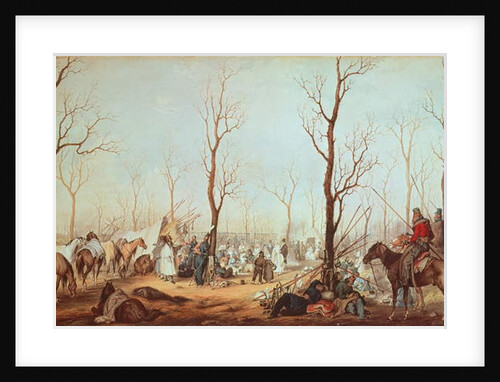 The Cossacks on the Champs Elysees, 1815 by French School
