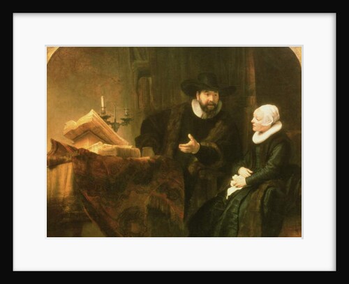 Portrait of Cornelius Anslo and his Wife, 1641 by Rembrandt Harmensz. van Rijn