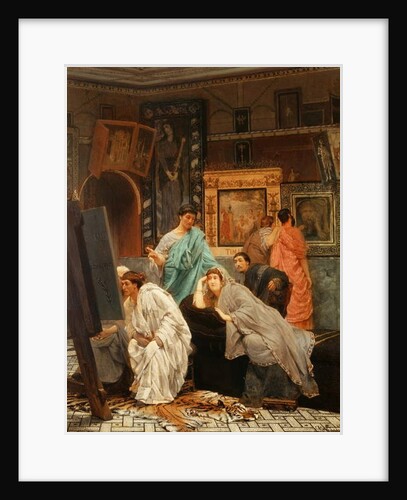 A Collector of Pictures at the Time of Augustus, 1867 by Lawrence Alma-Tadema