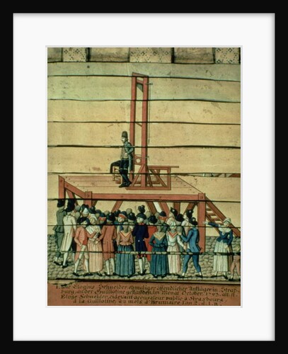 The Terror - Jean Georges Schneider and the Guillotine by German School