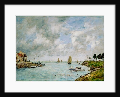 St.Valery-sur-Somme, 1891 by Eugene Louis Boudin