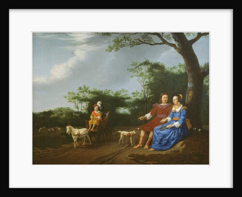 A Family Group in a Landscape, 1655 by Adriaen van de Velde