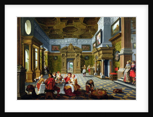 Interior of a Palatial Room, 1622 by Bartolomeus van Bassen