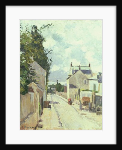 Rue de l'Ermitage, Pontoise, 1874 by Camille Pissarro