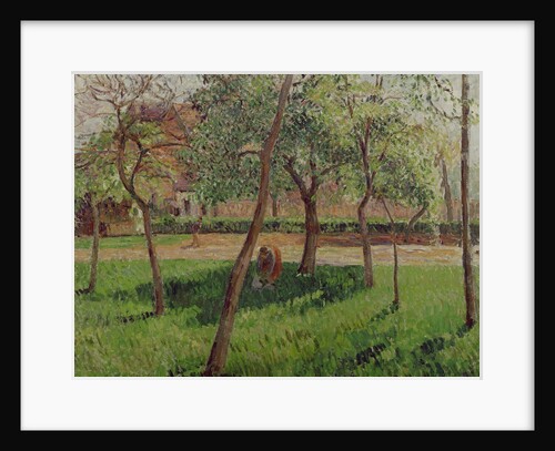 Walled Garden at Eragny, 1895 by Camille Pissarro