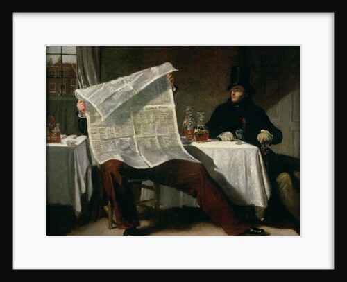 Waiting for the Times, 1831 by Benjamin Robert Haydon