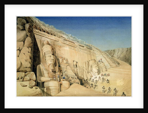 The Excavation of the Great Temple of Ramesses II, Abu Simbel by Louis M.A. Linant de Bellefonds
