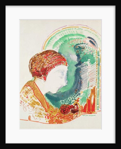 Profile of a Young Girl by Odilon Redon