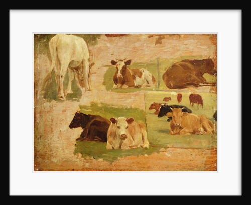Study of Cows, c.1860 by Eugene Louis Boudin