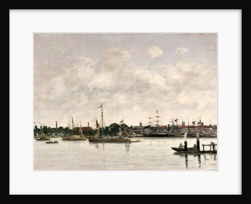 The Meuse at Dordrecht, 1874 by Eugene Louis Boudin