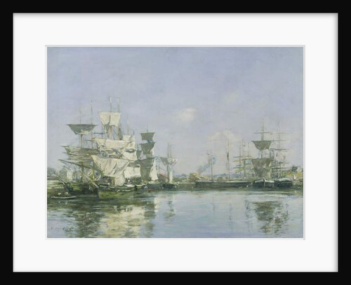 The Basin at Deauville, c.1880-85 by Eugene Louis Boudin