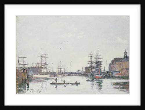 The Basin of the Barre, Le Havre, 1895 by Eugene Louis Boudin