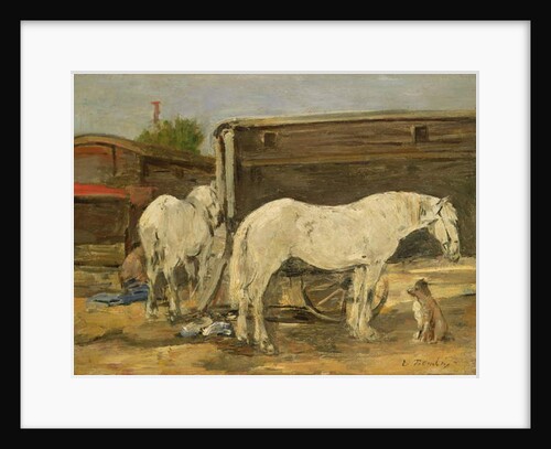 Gypsy Horses, c.1885-90 by Eugene Louis Boudin