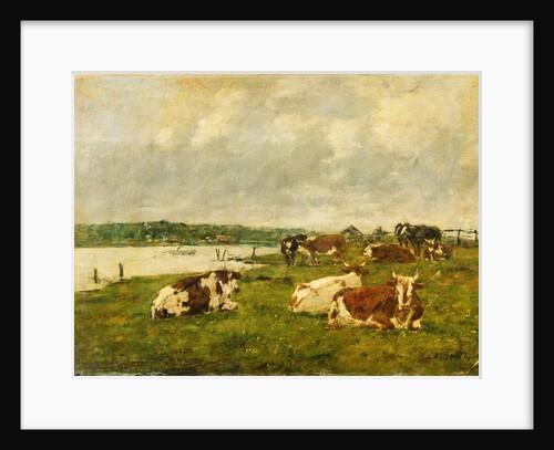 The Valley of the Touques, 1887 by Eugene Louis Boudin