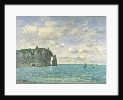 The Cliffs at Etretat, 1890 by Eugene Louis Boudin