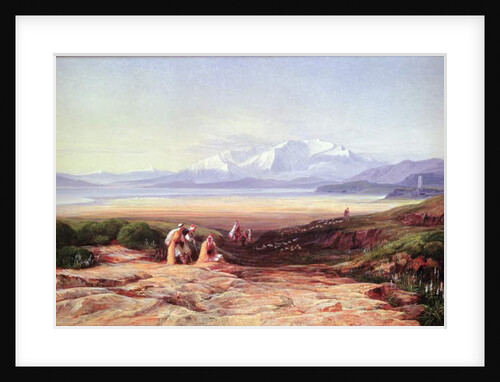 Mount Parnassus, Lake Cephissus and the Plains of Boetia, Greece, 1860 by Edward Lear