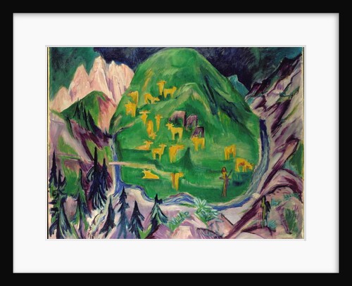 Field of Livestock, 1918 by Ernst Ludwig Kirchner