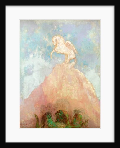 White Pegasus, c.1908 by Odilon Redon