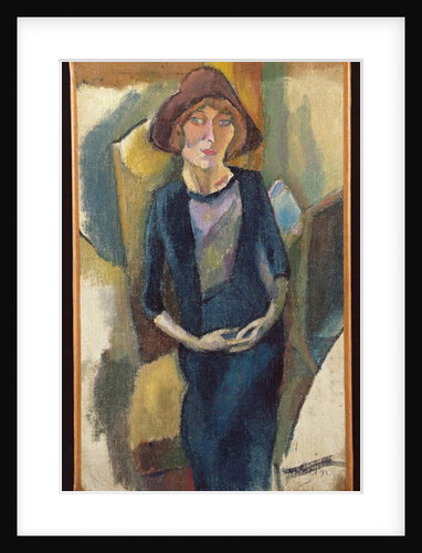 Hermine David in Blue, 1916 by Jules Pascin