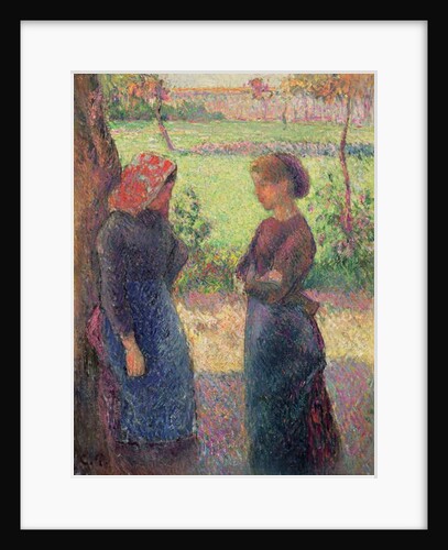 The Chat, c.1892 by Camille Pissarro