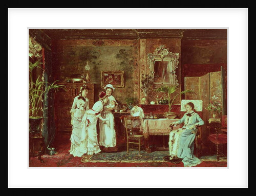Visit to a New Mother, 1879 by Mihaly Munkacsy