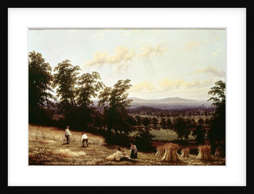 Haystacks near a River, near Harford, Warwickshire, 1872 by George II Turner