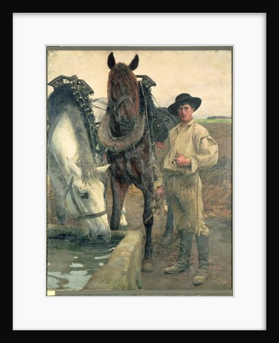 Horses at the Water Trough, 1884 by Pascal Adolphe Jean Dagnan-Bouveret