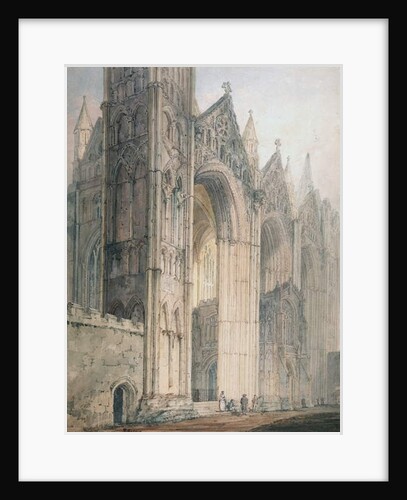 Peterborough Cathedral by Thomas Girtin