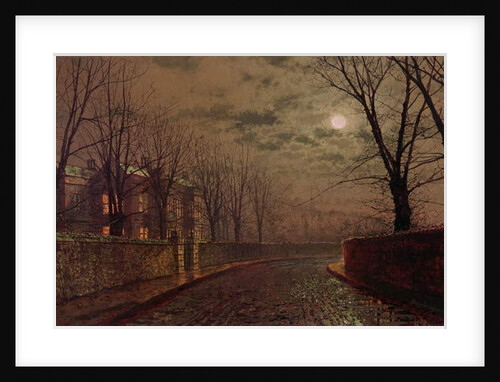 Moonlit Street Scene, 1882 by John Atkinson Grimshaw