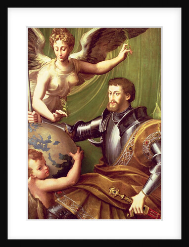 Emperor Charles V Receiving the World, c.1529 by Parmigianino