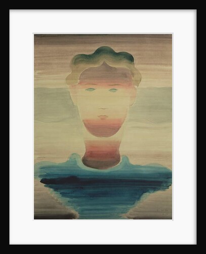 Striped Portrait, 1932 by Oskar Schlemmer