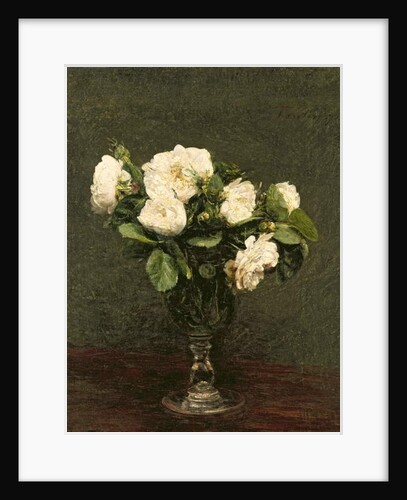 White Roses, 1875 by Ignace Henri Jean Fantin-Latour