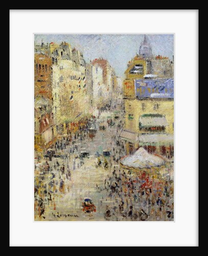 The 14th July in Paris, Rue de Clignancourt, 1925 by Gustave Loiseau