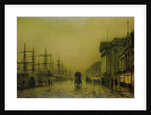 Liverpool Docks Customs House and Salthouse Docks, Liverpool by John Atkinson Grimshaw