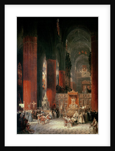 Procession in Seville Cathedral, 1833 by David Roberts