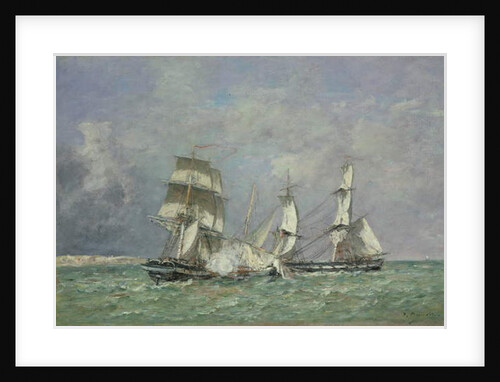 The Capture of the 'Petit Rodeur', 1878 by Eugene Louis Boudin
