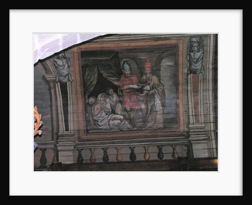 St. Cornely performing a miracle by French School