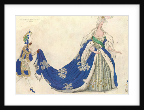 Costume design for the Queen in 'Sleeping Beauty', 1921 by Leon Bakst