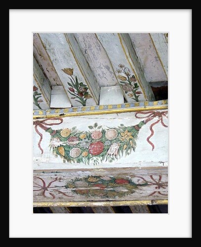 Detail of Painted Beams by School French