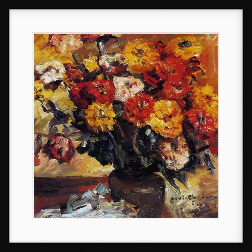 Zinnias in a Vase, 1924 by Lovis Corinth