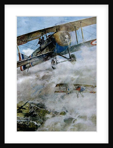 Spads Patrolling, 1918 by Francois Flameng