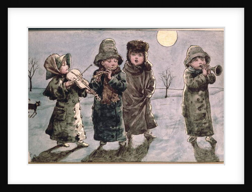 Christmas Caroling by Kate Greenaway