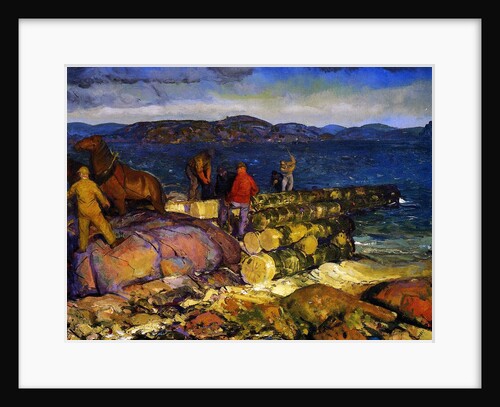 Dock Builders, 1925 by George Wesley Bellows