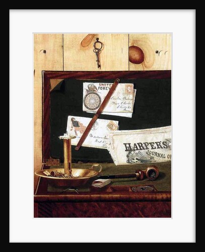 Still life trompe l'oeil, 1892 by George Cope