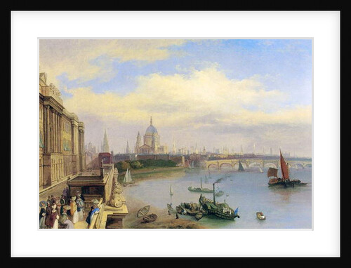 The Thames and St. Paul's Cathedral from Somerset House by William Parrott