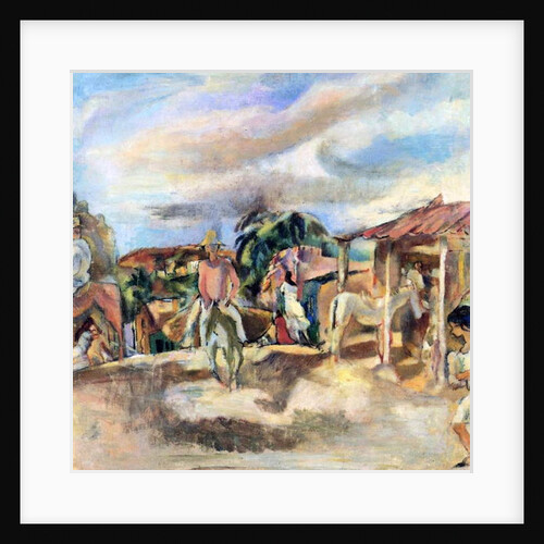 A Cuban Village, 1917-18 by Jules Pascin