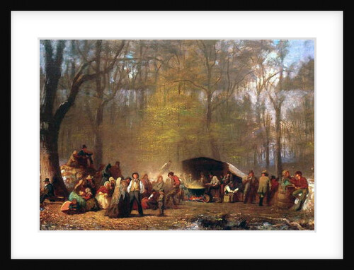 Sugaring Off at the Camp, 1864-66 by Eastman Johnson