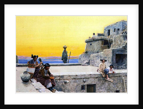 Moki Indians' Courtship, 1908 by Henry Francois Farny