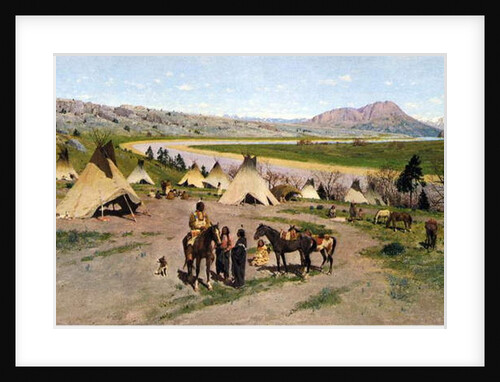 In the Foothills of the Rockies, 1898 by Henry Francois Farny