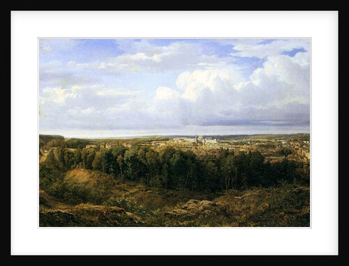 View of the city of Leon, Spain, 1857 by Edouard Jean Marie Hostein